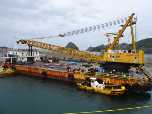 日本 建造 300t 全回转 起重船 (非自航 浮吊船)图5