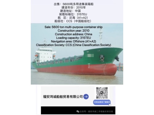 出售:2010年中国造5600吨多用途船图1