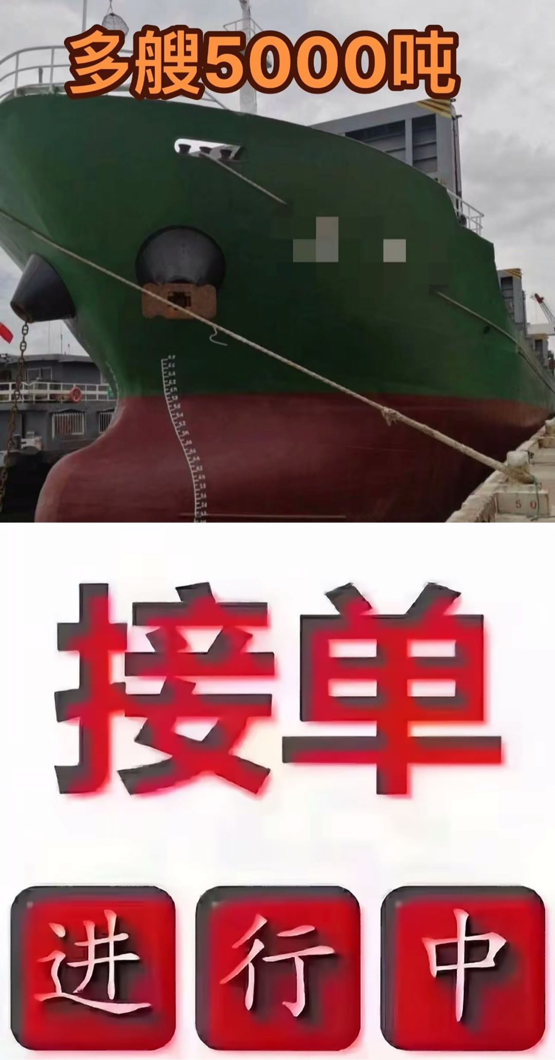 出售：5000吨在航多用途船 建造年份：2009年 建造地址：  中国