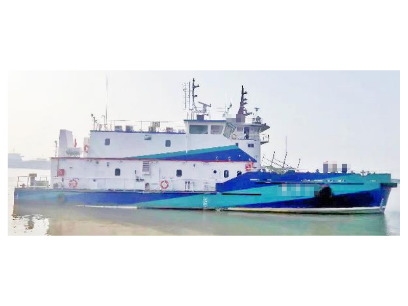 出售2024年造34.6米沿海双体交通船 风电运维船
