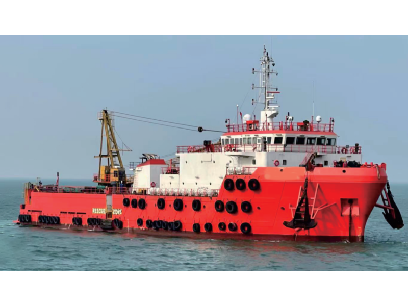 出售2004年造74米200人4000马力自航居住驳