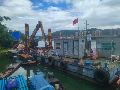 分体反铲挖泥船图2