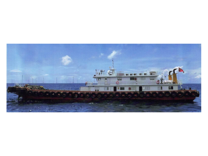 出售2022年造48米近海平头钢质交通船