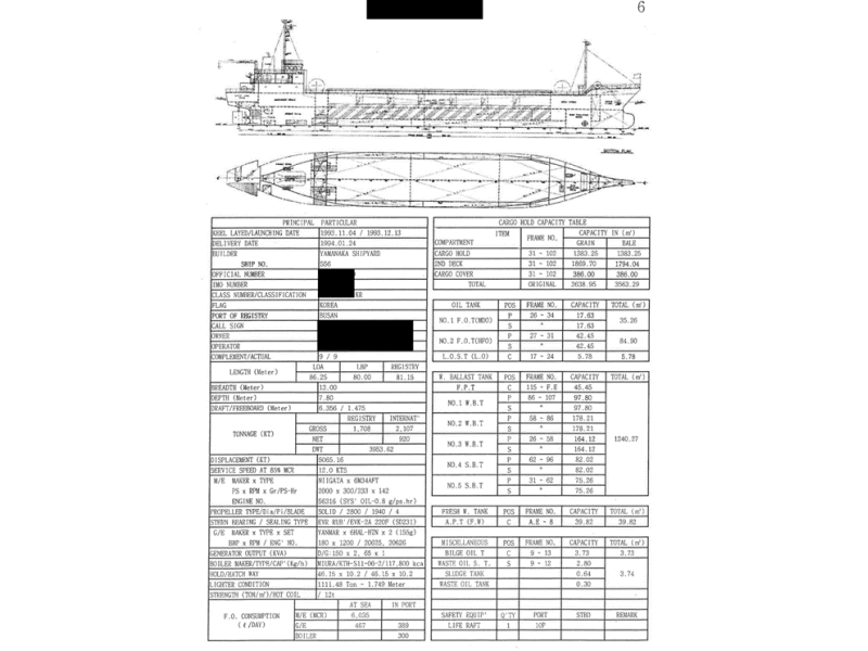 日本建造的 3900吨 沿海散货轮