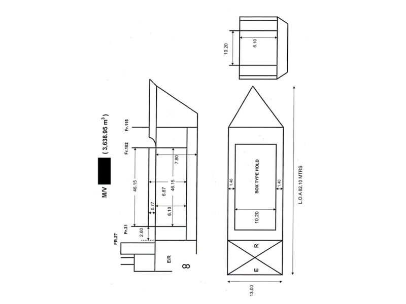 日本建造的 3900吨 沿海散货轮
