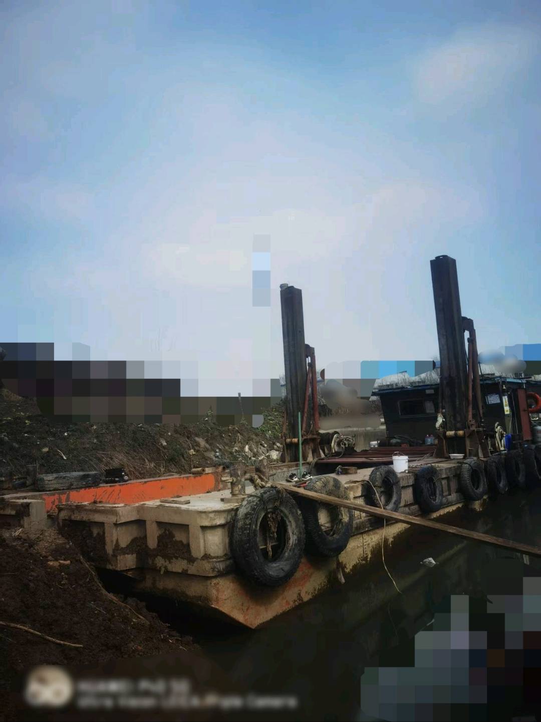 出售内河定位桩抓斗泥船