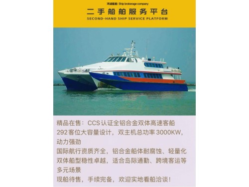 精品CCS认证国际双体高速客船图1
