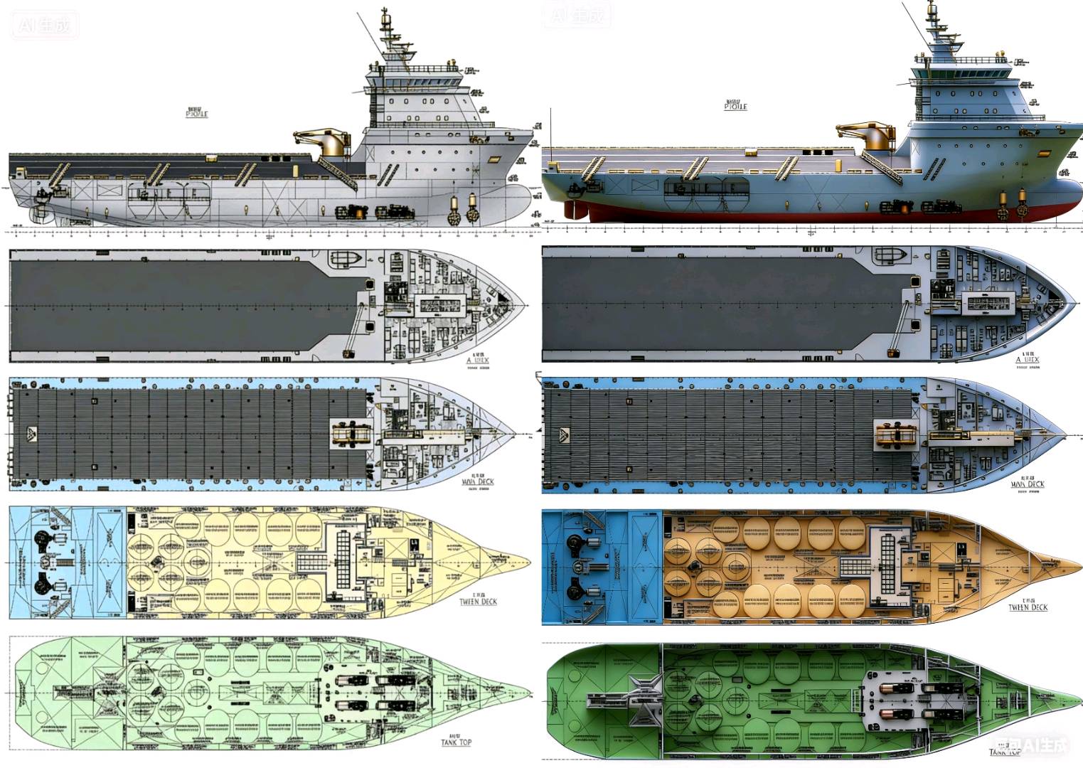 出售8000马力三用拖轮新能源电推Sell 8,000 horsepower three-purpose tugboat new energy electric push