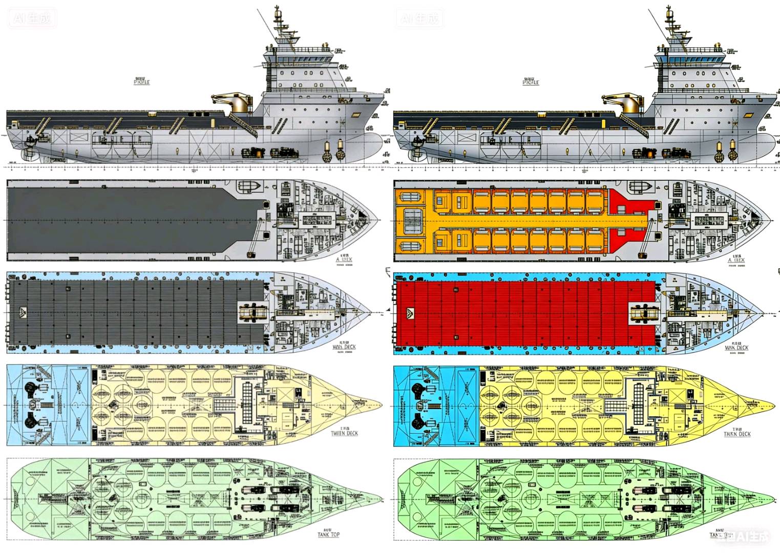 出售8000马力三用拖轮新能源电推Sell 8,000 horsepower three-purpose tugboat new energy electric push