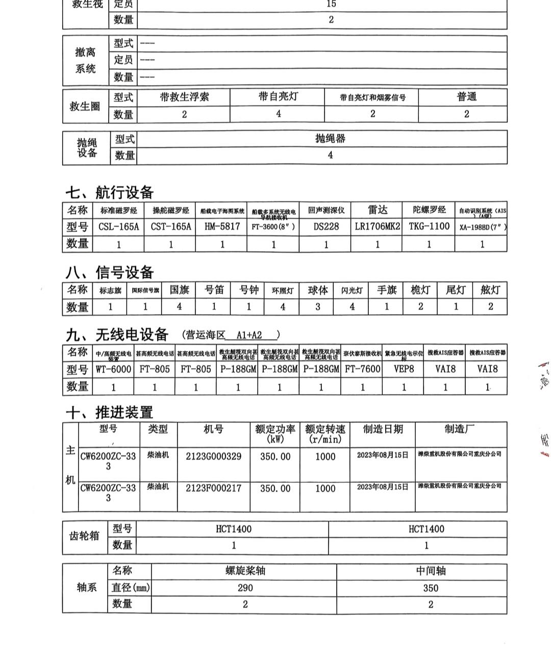 出售2024年造3500吨后驾甲板船