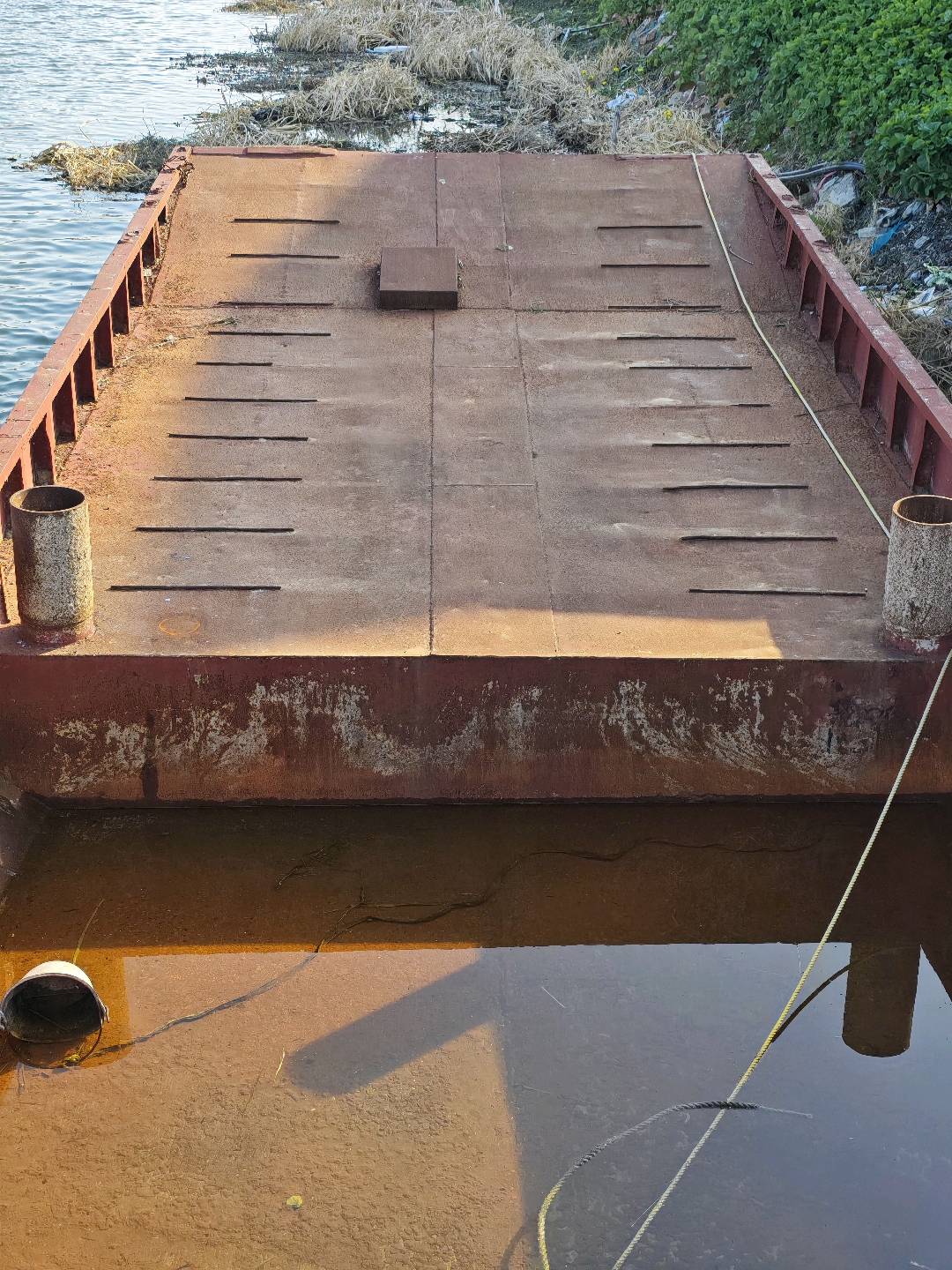 挖机过河船