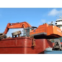 4方反铲式非自航挖泥船 日立1200-5挖掘机  国内CCS检验 出售2022年造