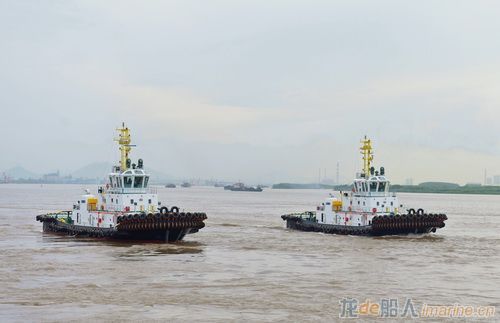 镇江船厂交付2艘兼供水功能的全回转拖轮