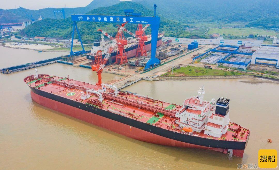 舟山中远海运重工交付11.3万载重吨原油轮“STIRLING”