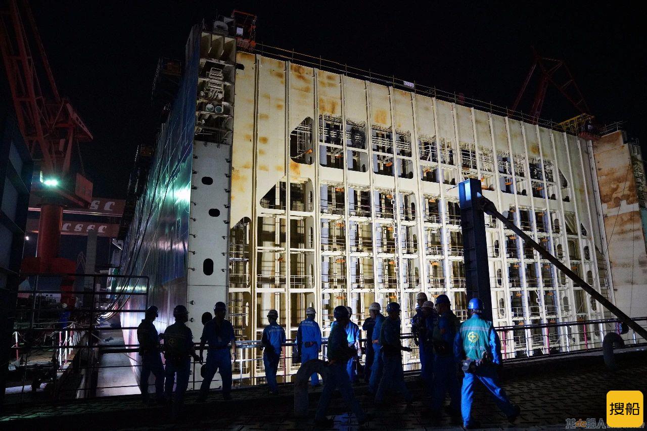 江南造船3号坞年度第四批次出坞计划按期开始