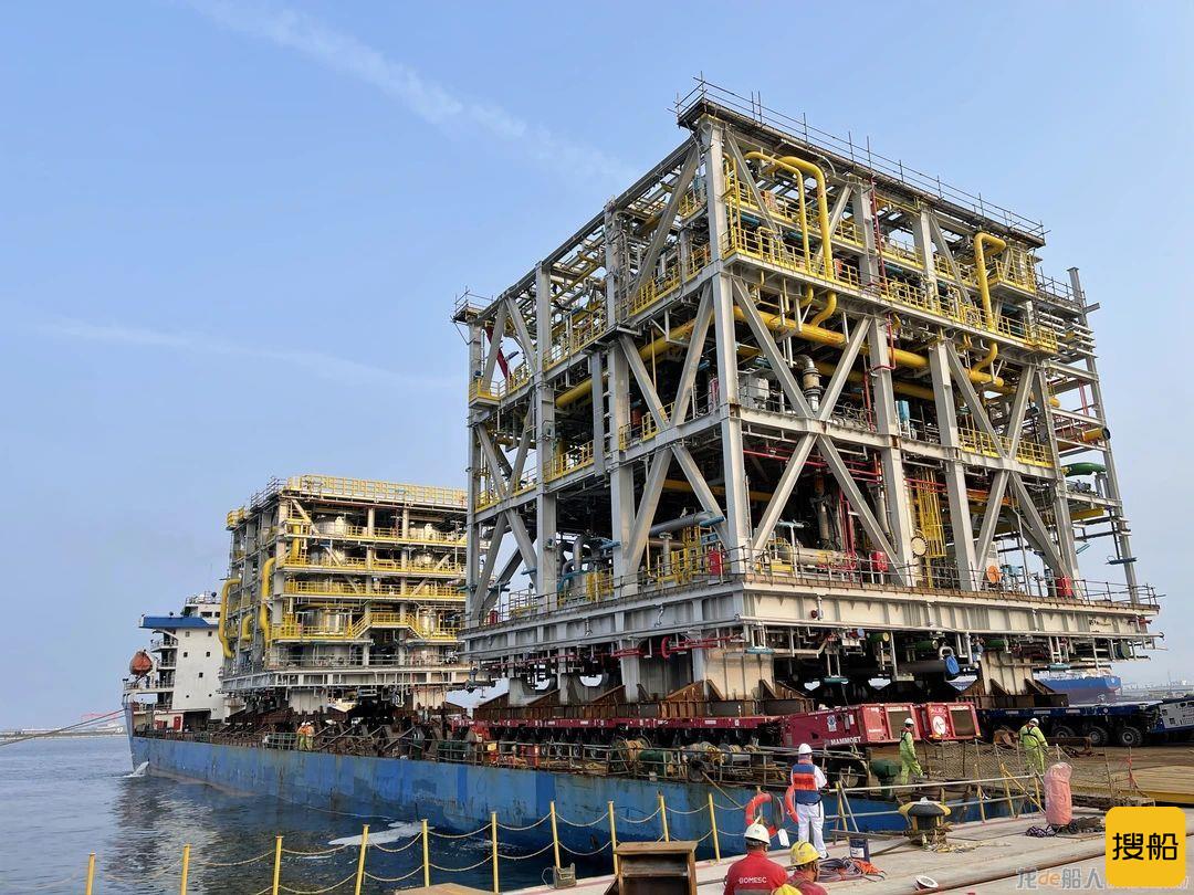 中远海运工程巴西石油海工模块运输项目第二批次成功发运