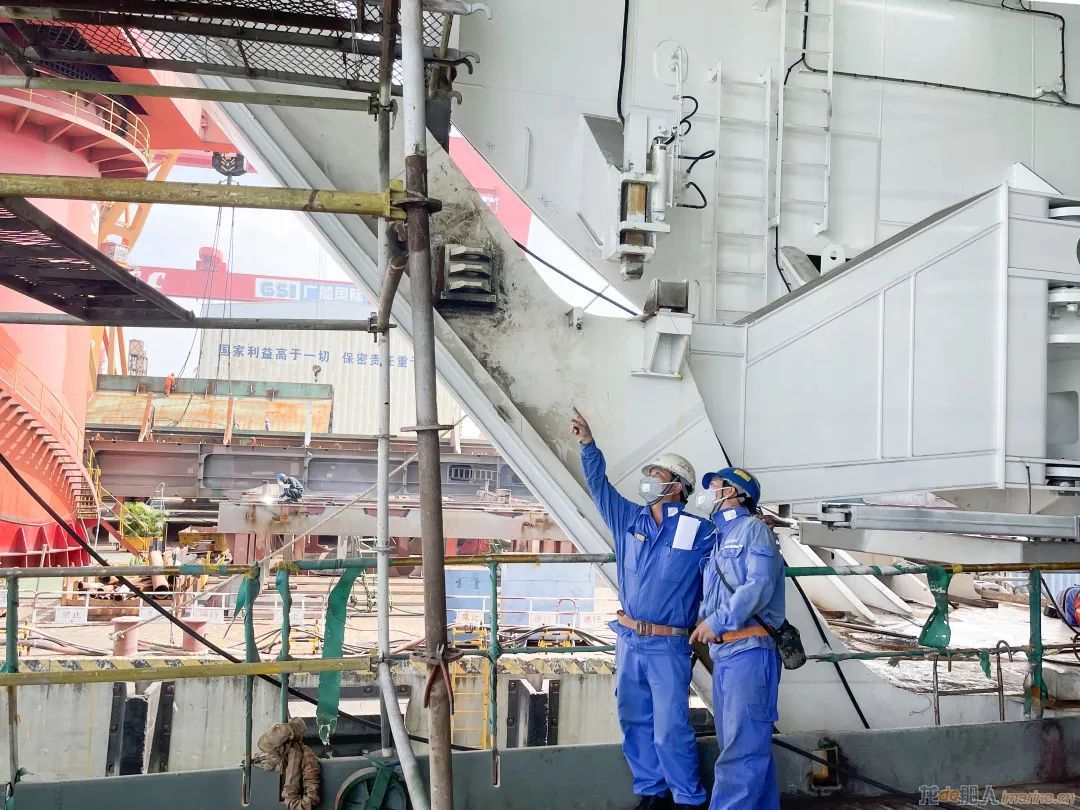 广船国际中海客滚船2号船完成空船测重试验