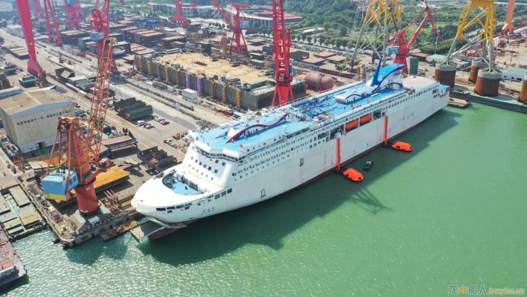 广船国际中海客滚船2号船完成空船测重试验