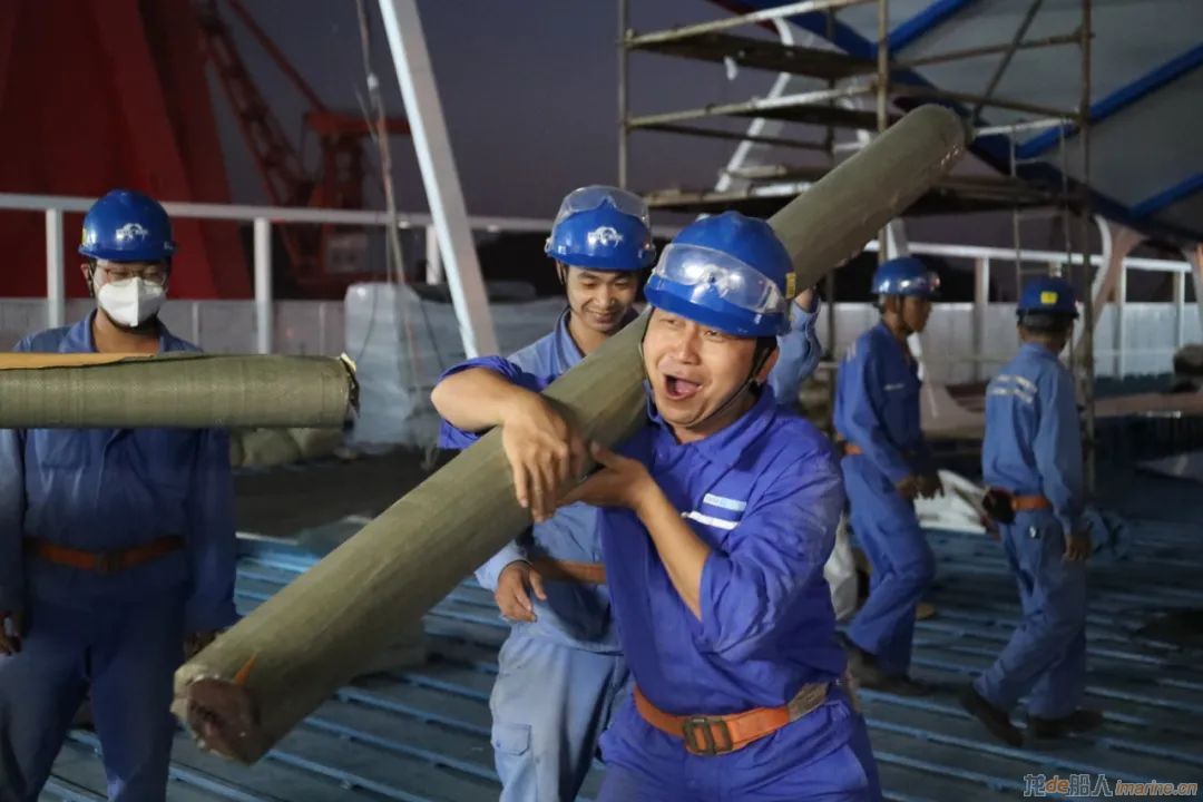广船国际中海客滚船2号船完成空船测重试验