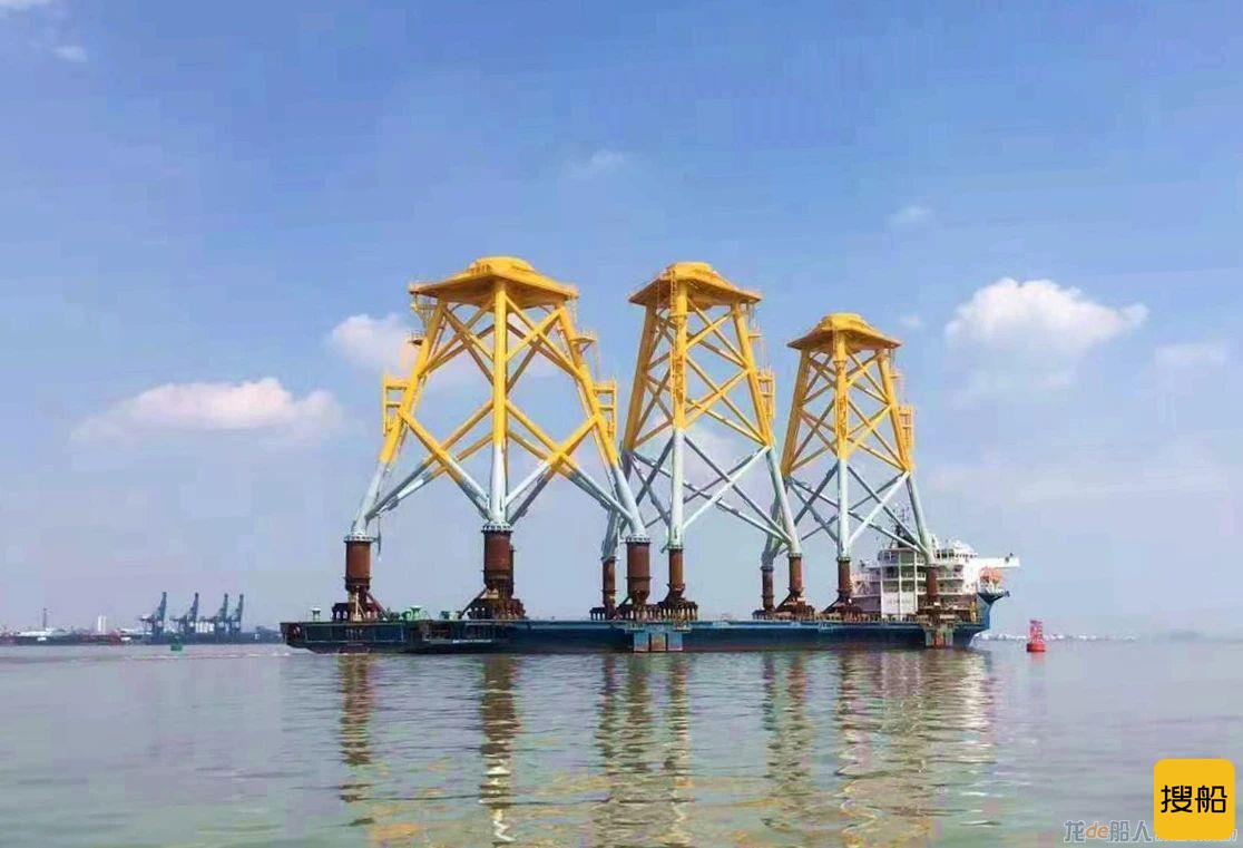 广东中远海运重工再发货2套海上风电导管架