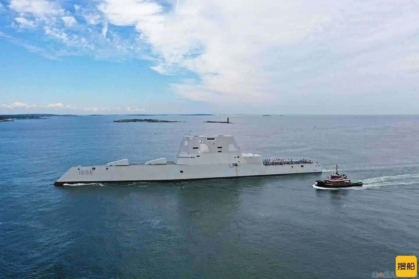 美国第3艘“万吨大驱”完成船厂测试，原本2018年就该服役
