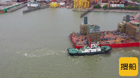 三峡集团首艘海上风电安装平台“三峡能源001号”下水