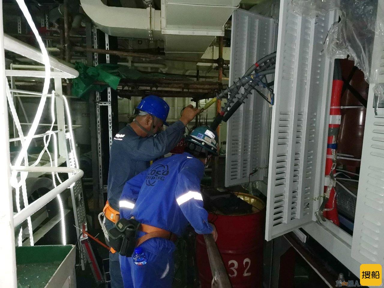 上海中远海运重工提前完成“新太仓”轮岸电改造工程