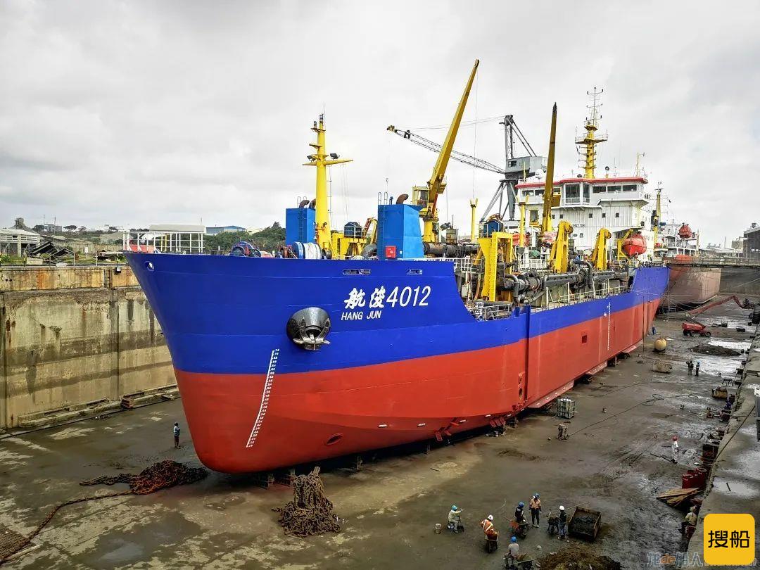 “航浚4012”轮完成修理任务，启航尼日利亚莱基港