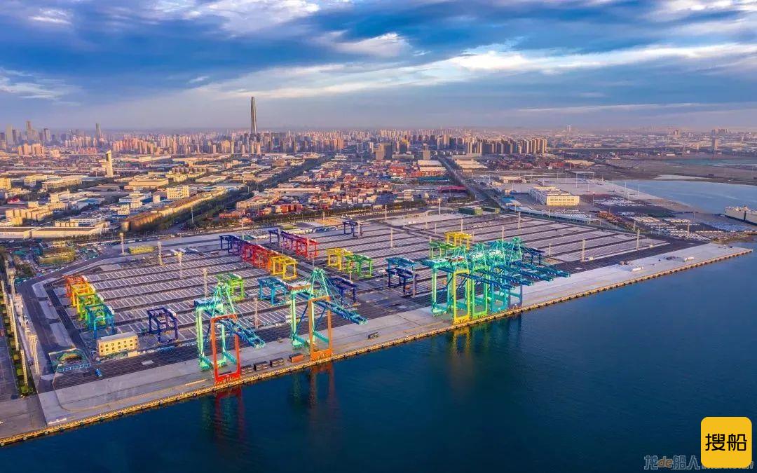 天津港北疆港区C段智能化集装箱码头工程全部完工