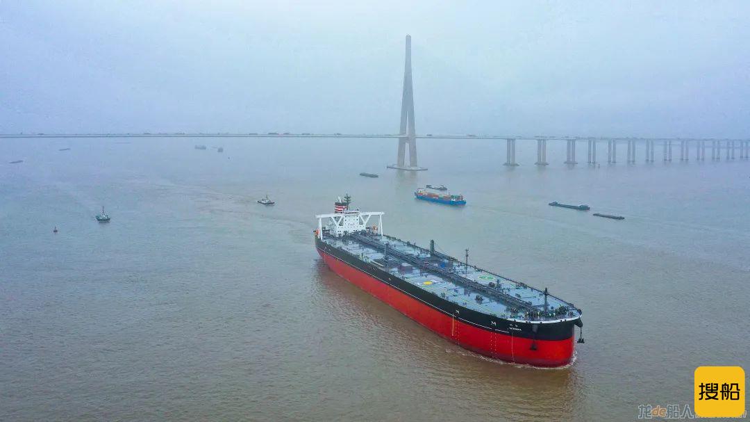江苏海事局第四片区联动保障新造30万吨级VLCC出江试航