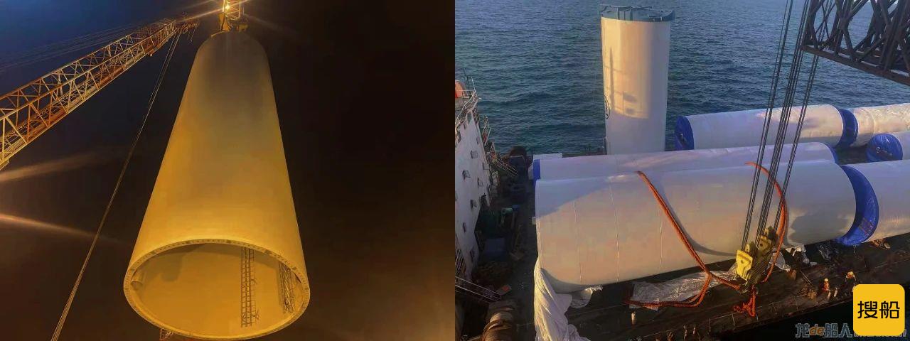 海电运维801完成长乐外海首台10MW风机吊装