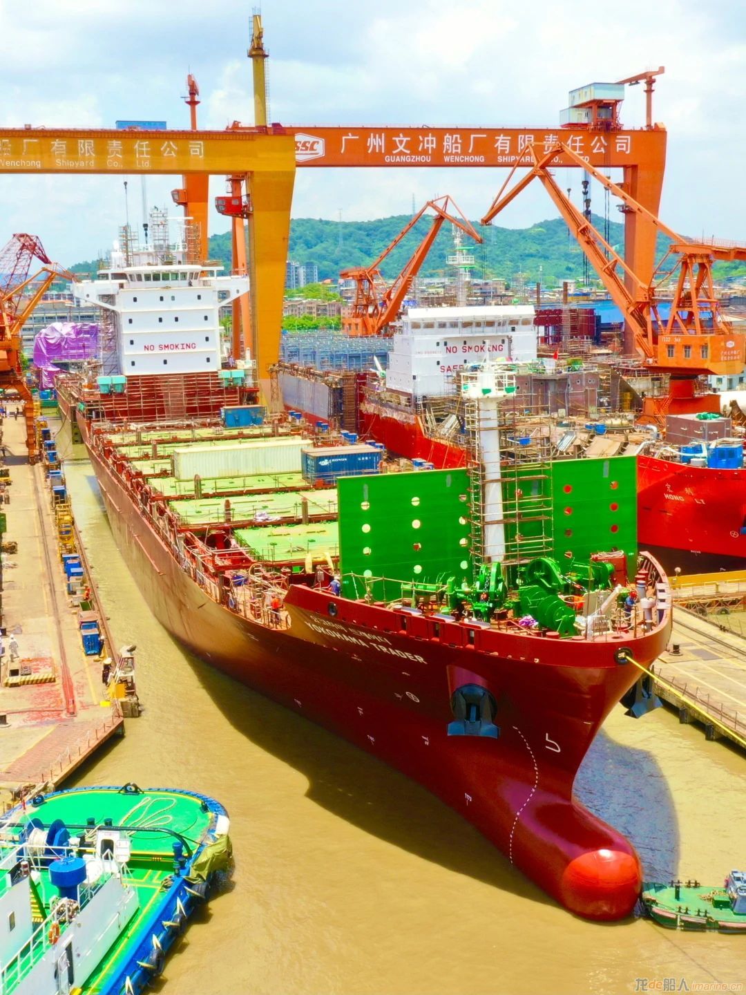 中船黄埔文冲一船完成试航一船实现出坞