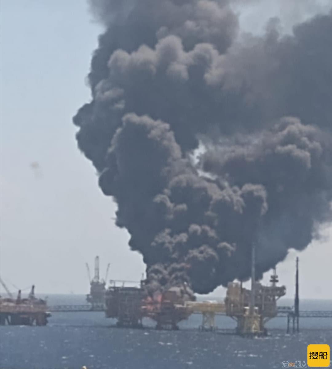 钻井平台爆炸起火，已致1死6伤5失踪