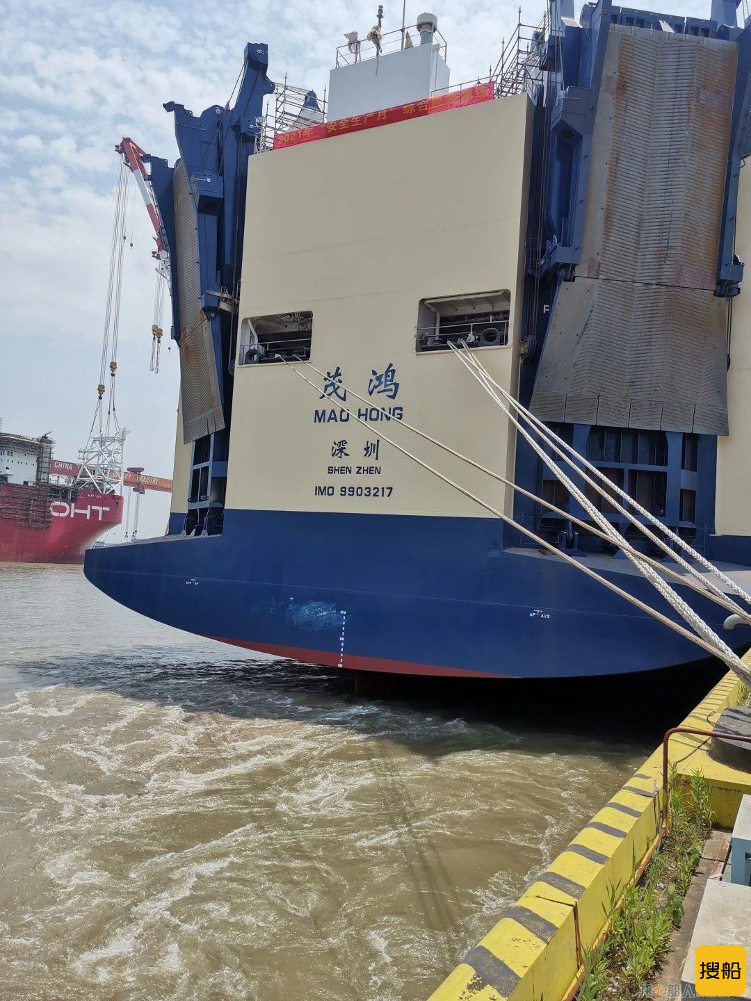 招商工业海门基地CMHI-221-2项目主机动车及码头系泊试验完成