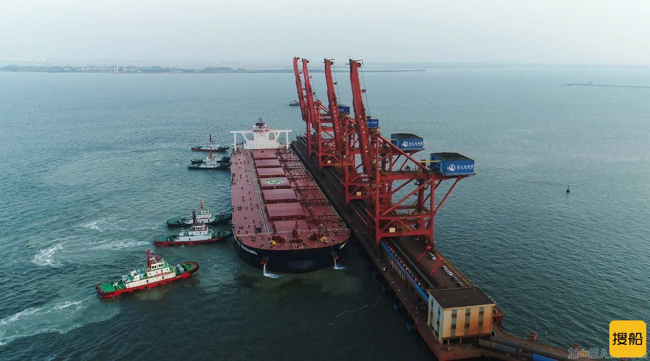 华南沿海港口第一个40万吨散货码头重载调试成功