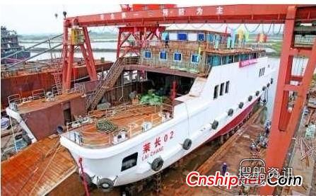 汕头市造船厂1艘客滚船下水,造船厂如何把船下水