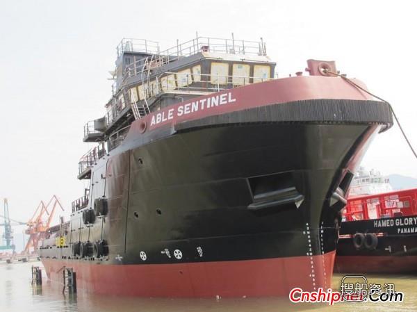 东南造船厂59米海洋工程船SK65下水,造船厂如何把船下水