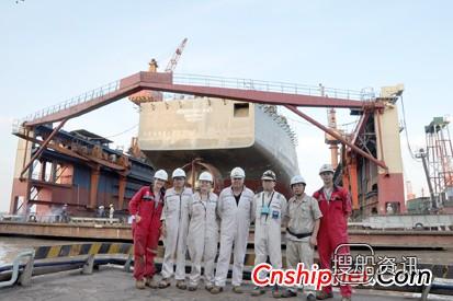 中船澄西号35500吨自卸散货船出坞,澄西船厂