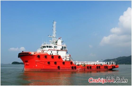粤新海工58.7米锚拖供应船YX3155交付,粤新海工