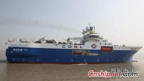 上海船厂获12缆物探船订单,发现6号多缆物探探船