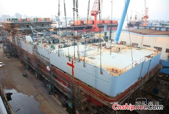 广东中远船务首制海洋辅助钻井船主船体成型,中远船务集团