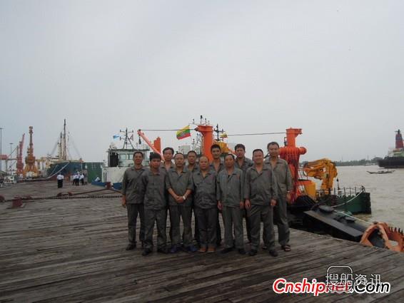 河船重工建造的第一批工程船成功运抵缅甸,缅甸船