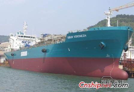 现代尾浦交付LPG船“Sibur Voronezh”,船浦