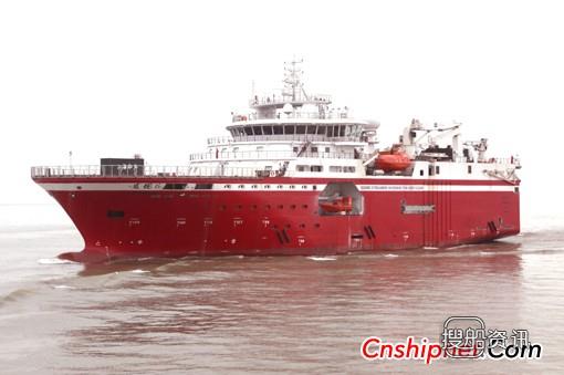 上海船厂多缆物探船“发现6”号试航归来,扬州中船澄西船厂招聘