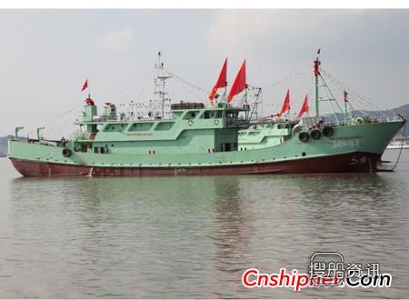 东红船业与大连巨戎第3批远洋渔船交付,大连船舶重工船业有限公司