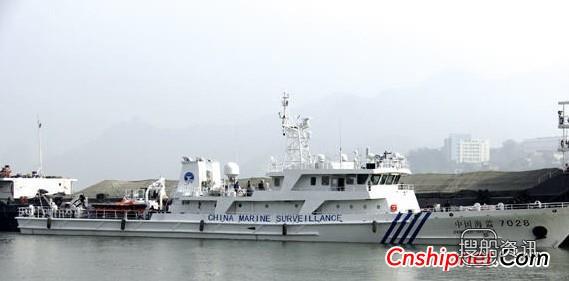 川船重工首艘600吨海监船拖航,拖航
