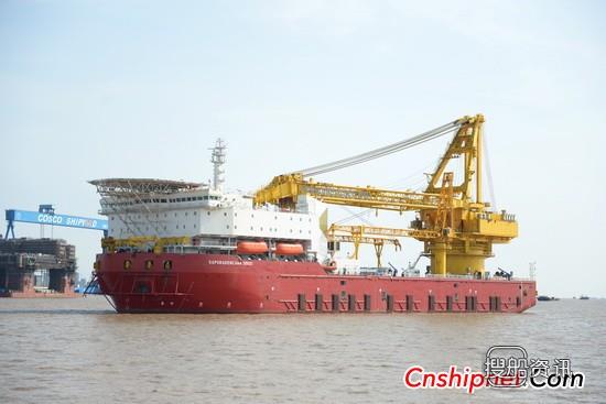 启东中远海工“顺峰2号”铺管船试航凯旋,中远海工招聘