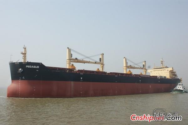 韩通船舶64000吨散货轮HT64-008成功试航,64000韩元