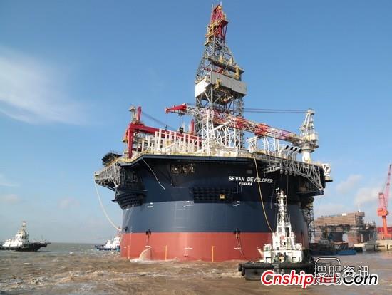 启东中远海工1艘圆筒型海洋钻井平台出坞,中远海工招聘