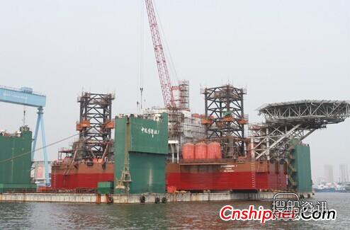 大连中远首制116E型自升式钻井平台下水,中远e